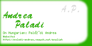 andrea paladi business card